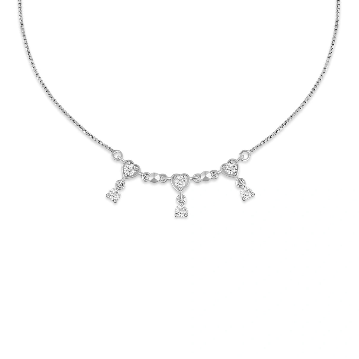 My Heart Drops 925 Silver Anklet for Women I 2 Pc