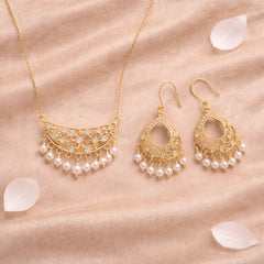 Roovi Desi Girl 925 Silver Necklace & Earring Combo