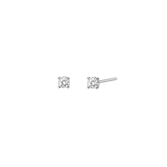 Cutesy Diamond Everyday Studs in 925 Silver