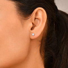 Cutesy Diamond Everyday Studs in 925 Silver