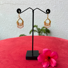 Roovi Gulnaz 925 Silver Jhumki Earrings with 22kt Gold Plating