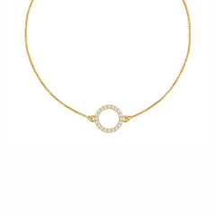 Classy Diva Round Pure 925 Silver Bracelet