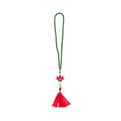 Roovi 925 Sterling Silver  Lotus Design Bhaiya Bhabhi Lumba Rakhi Combo I 2 Rakhi Pc I