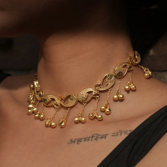 Rebel Dastaan Fish Ghungroo Necklace