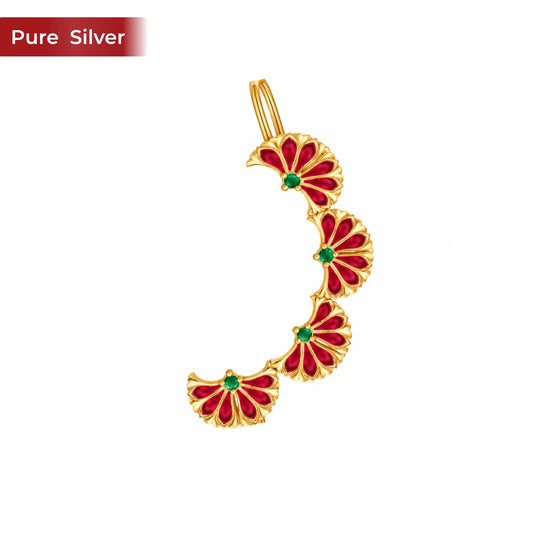 Roovi 925 Sterling Silver Royal Gulnaar Ear Cuffs For Women I 1 Pc