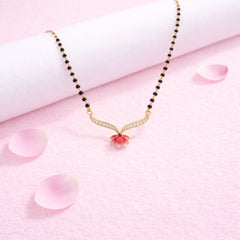 925 Sterling Silver Lotus Adjustable Mangalsutra for Women I 1 Pc