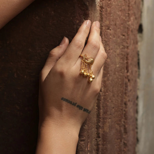 Rebel Dastaan Ghungroo Ring I Adjustable Size