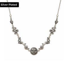 Folk Riot Silver Plated Necklace