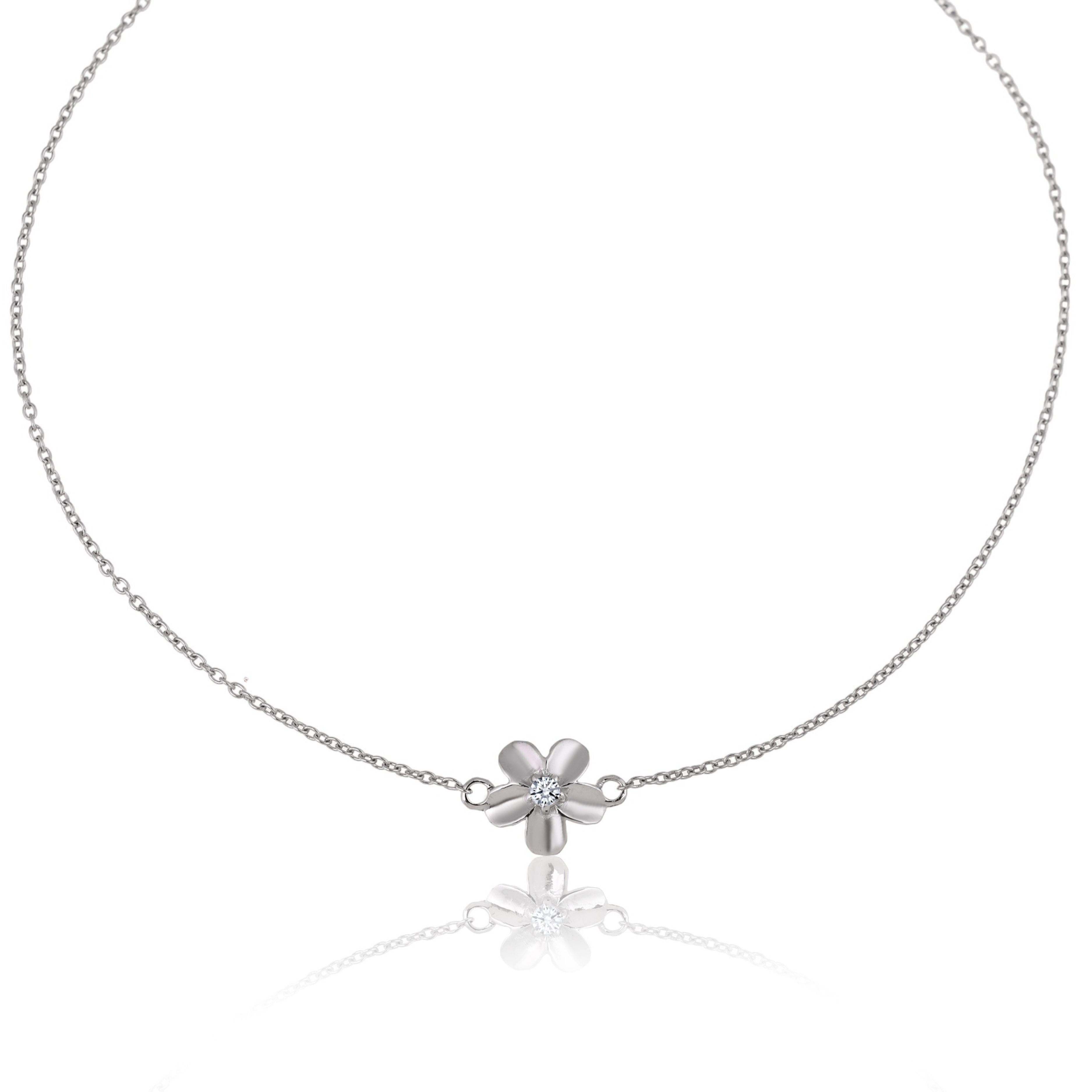 Buy Flower Power Silver Anklet in 925 Silver Online