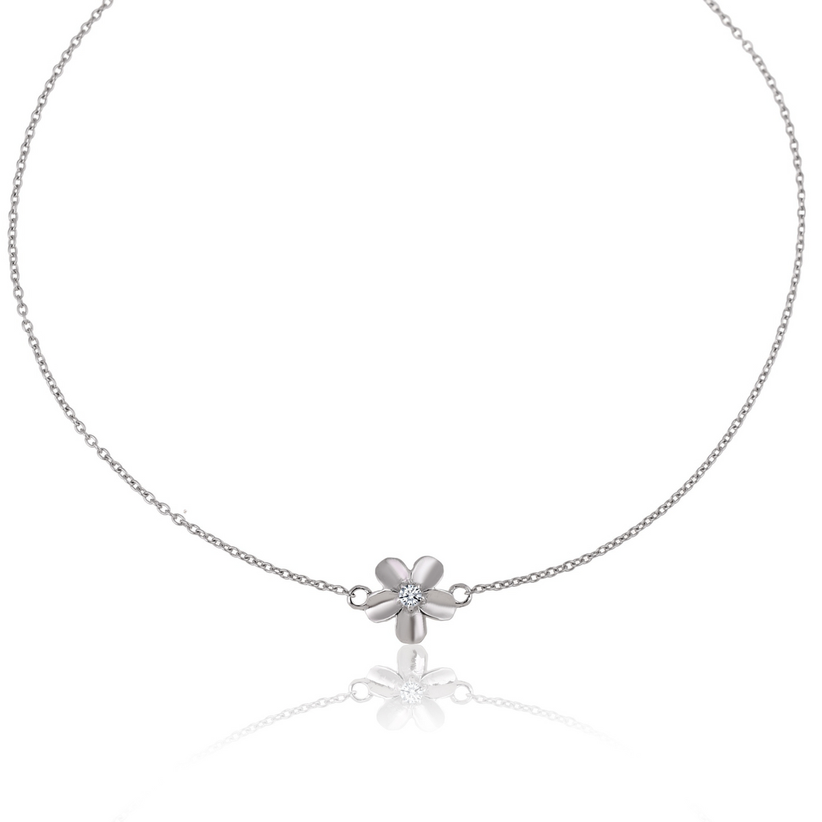 Buy Flower Power Silver Anklet in 925 Silver Online