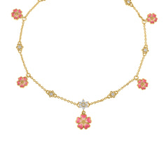 Flora Vibe Party Wear Anklet in 925 Silver