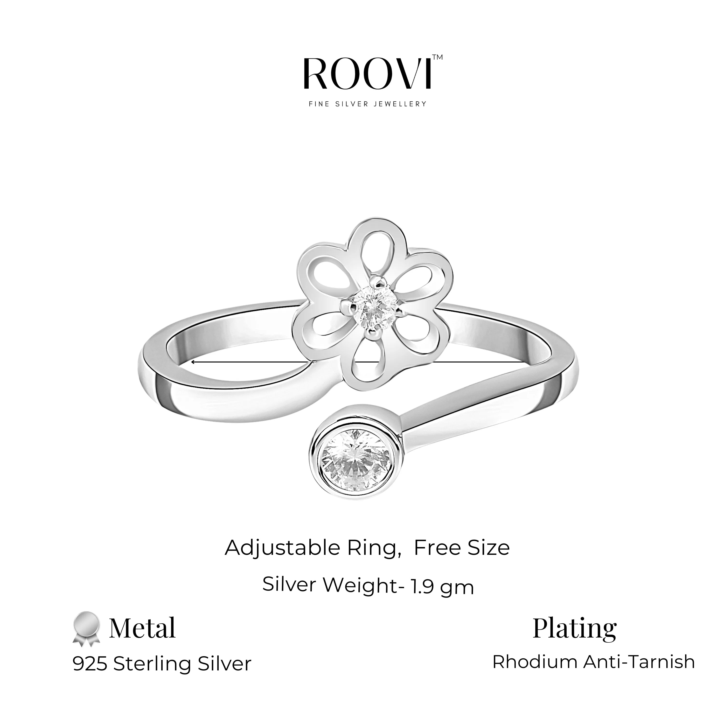 Buy 925 Pure Silver Ring Online