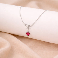 Roovi 925 Sterling Silver Heart Necklace for Women | Lightweight Minimal Necklace