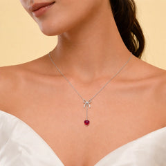 Roovi 925 Sterling Silver Heart Necklace for Women | Lightweight Minimal Necklace