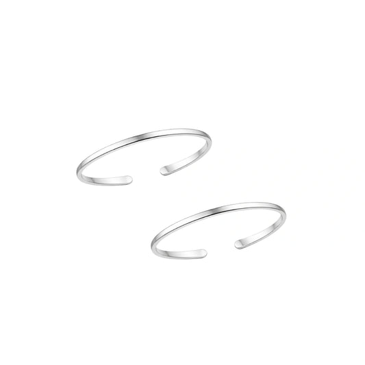 Most Comfy 925 Silver Thin Band Toe Ring For Everyday Wear