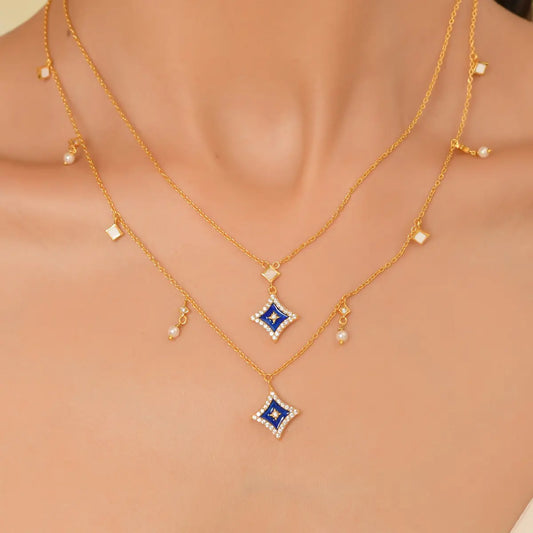 Roovi Nora 22kt Gold Plated Necklace in 925 Silver for Women