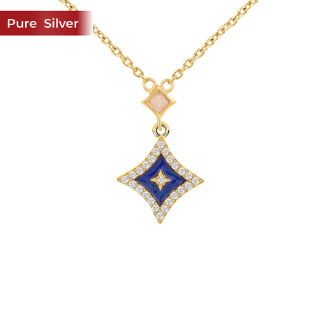 Roovi Celine 22kt Gold Plated Necklace in 925 Silver for Women & Girls