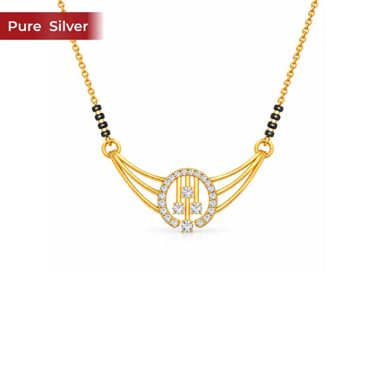 Roovi Tarini 925 Sterling Silver Mangalsutra for Women