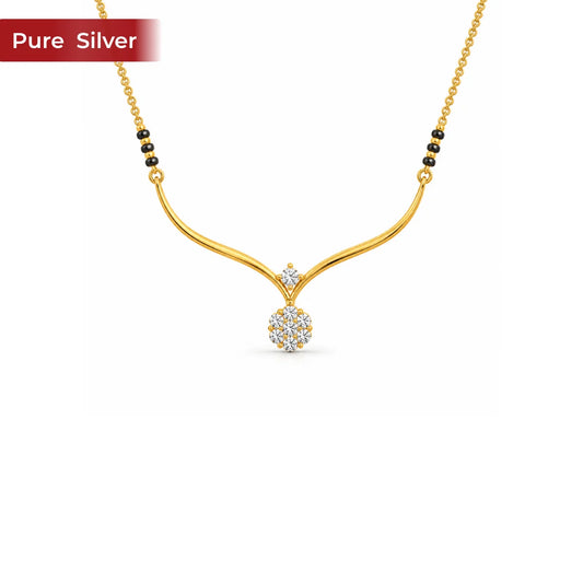 Roovi Gul Mangalsutra 925 Sterling Silver Mangalsutra For Women