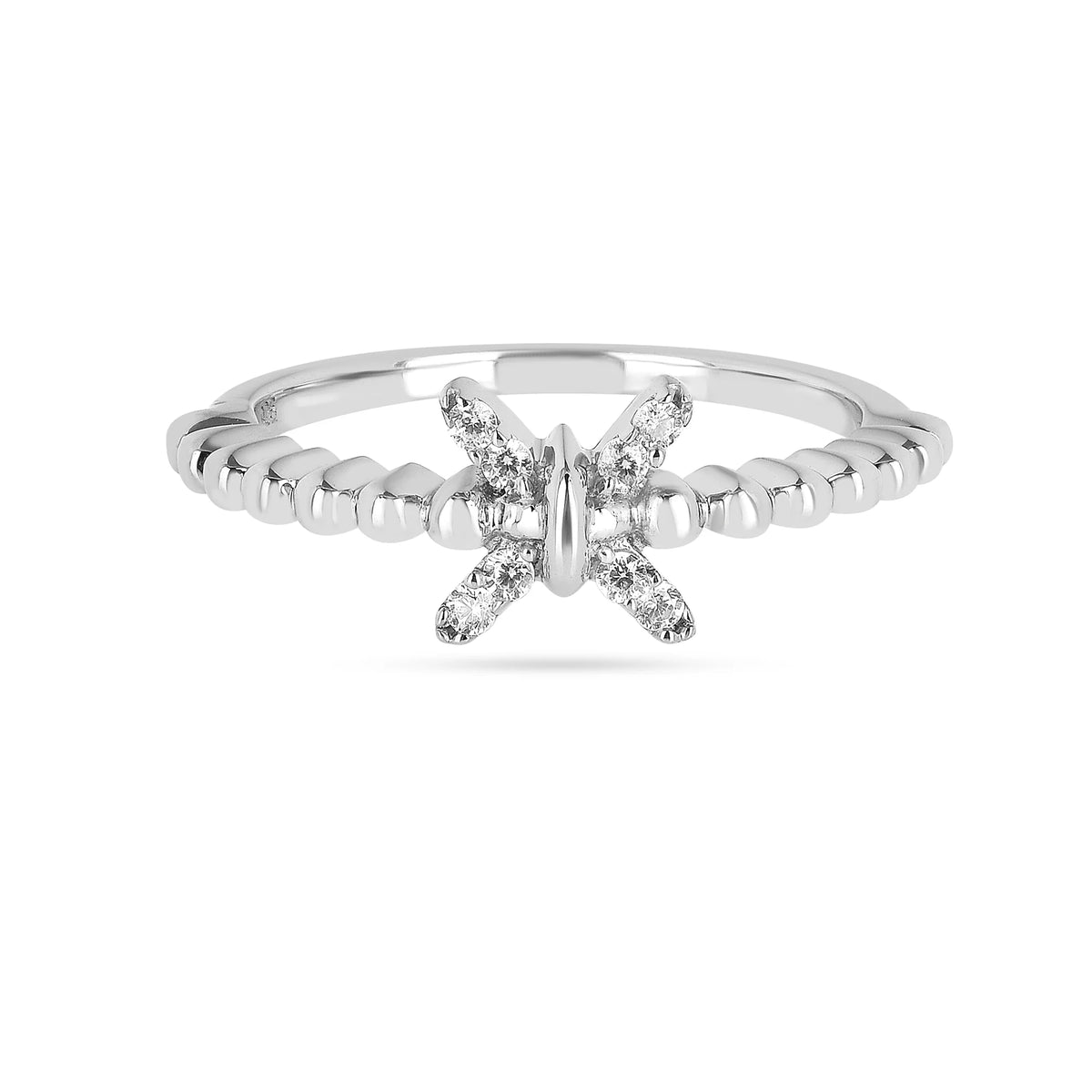 Buy Cute Bow 925 Silver Ring Online