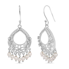 Roovi Gulnaz 925 Silver Jhumki Earrings with 22kt Gold Plating