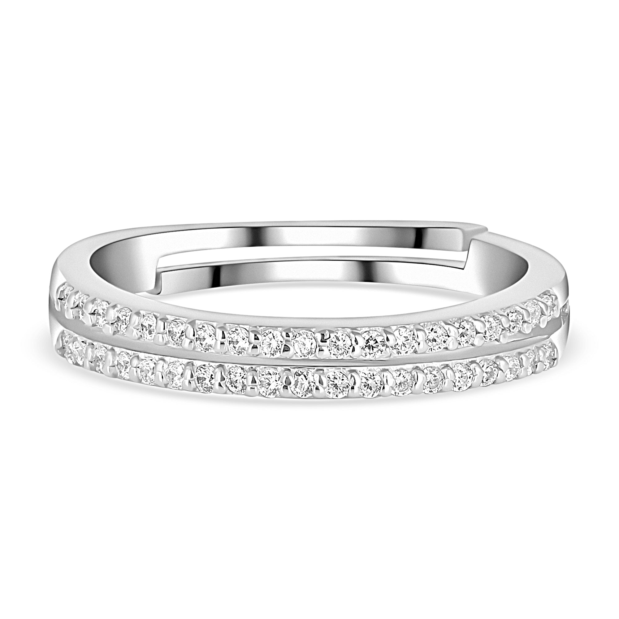 Buy Glam Doll 925 Silver American Diamond Ring Online