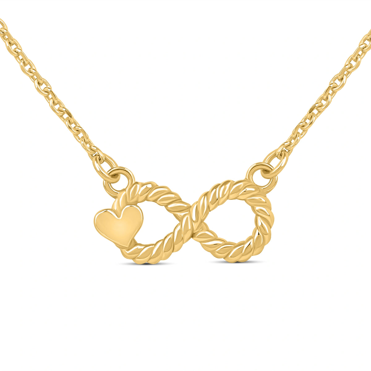 For A Cutie Infinity Necklace in 925 Silver with 22kt Gold Plated