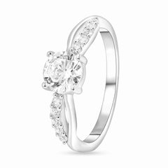 Roovi 925 Silver Classic AD ring for Women & girls