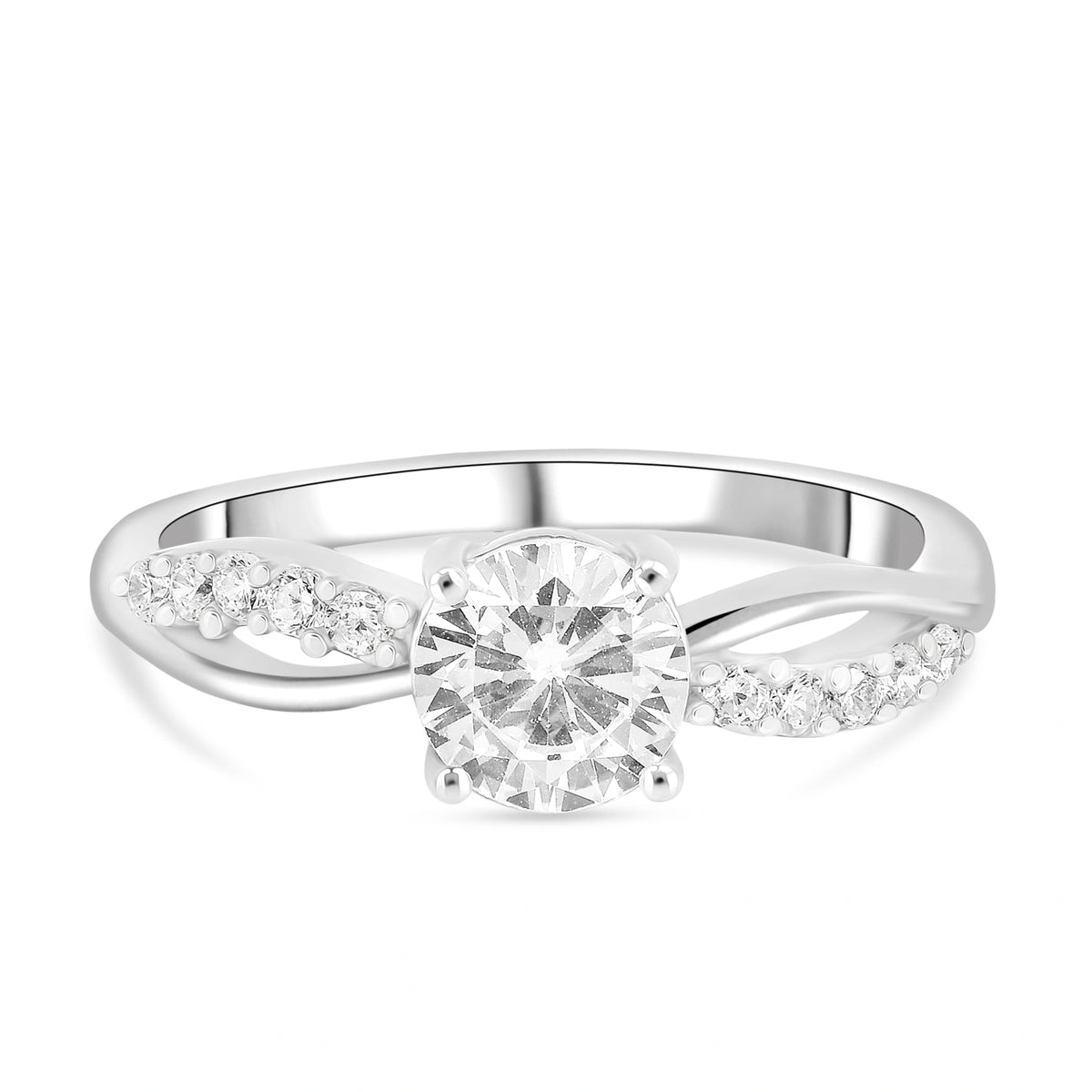 Roovi 925 Silver Classic AD ring for Women & girls