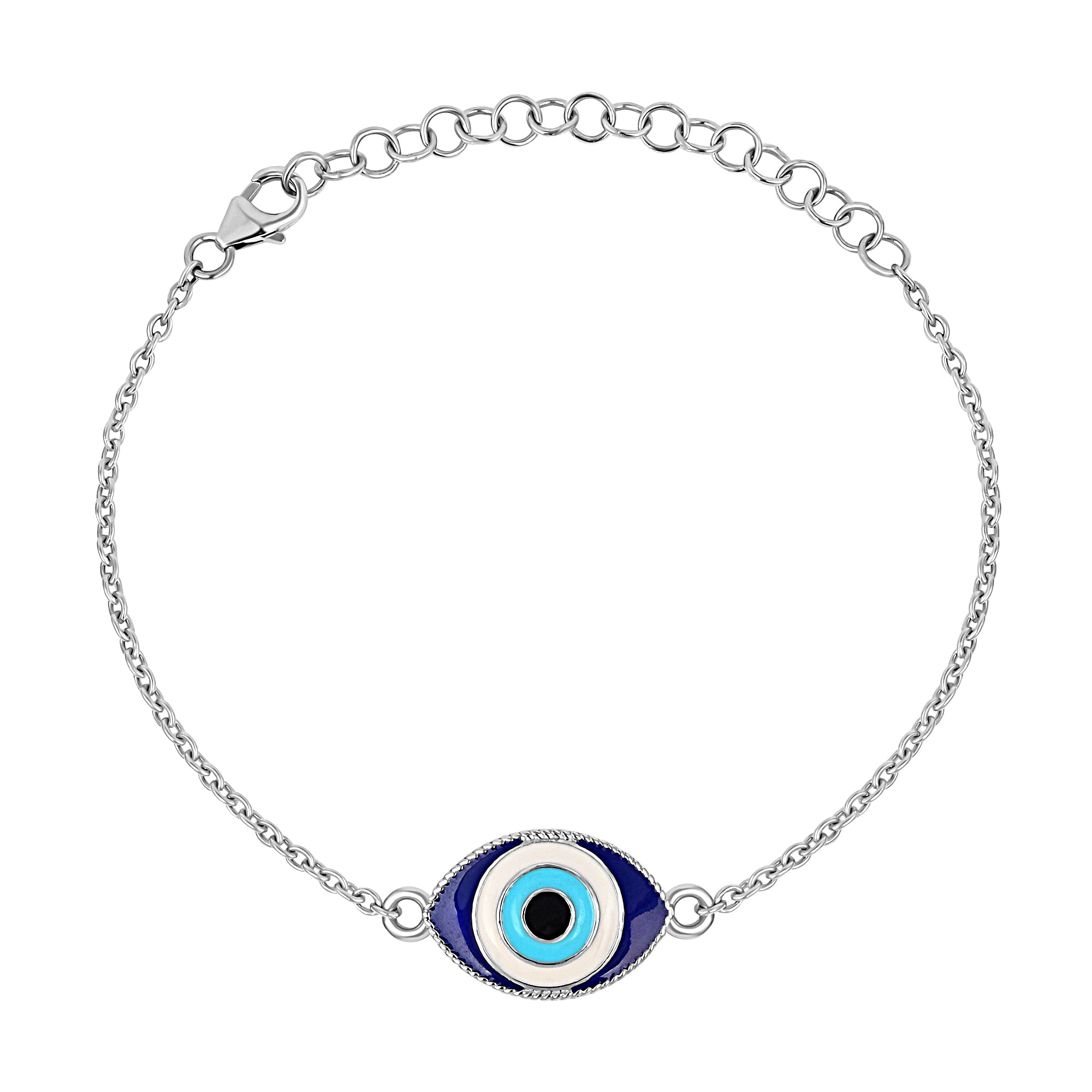 Buy Good Vibes Evil Eye Bracelet in 925 Silver Online