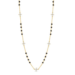 Roovi Lumi Line Lab Diamond Mangalsutra in 18kt Gold Vermeil