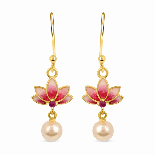 Buy Lotus Grace Dangler Earrings