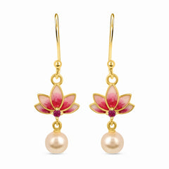 Buy Lotus Grace Dangler Earrings