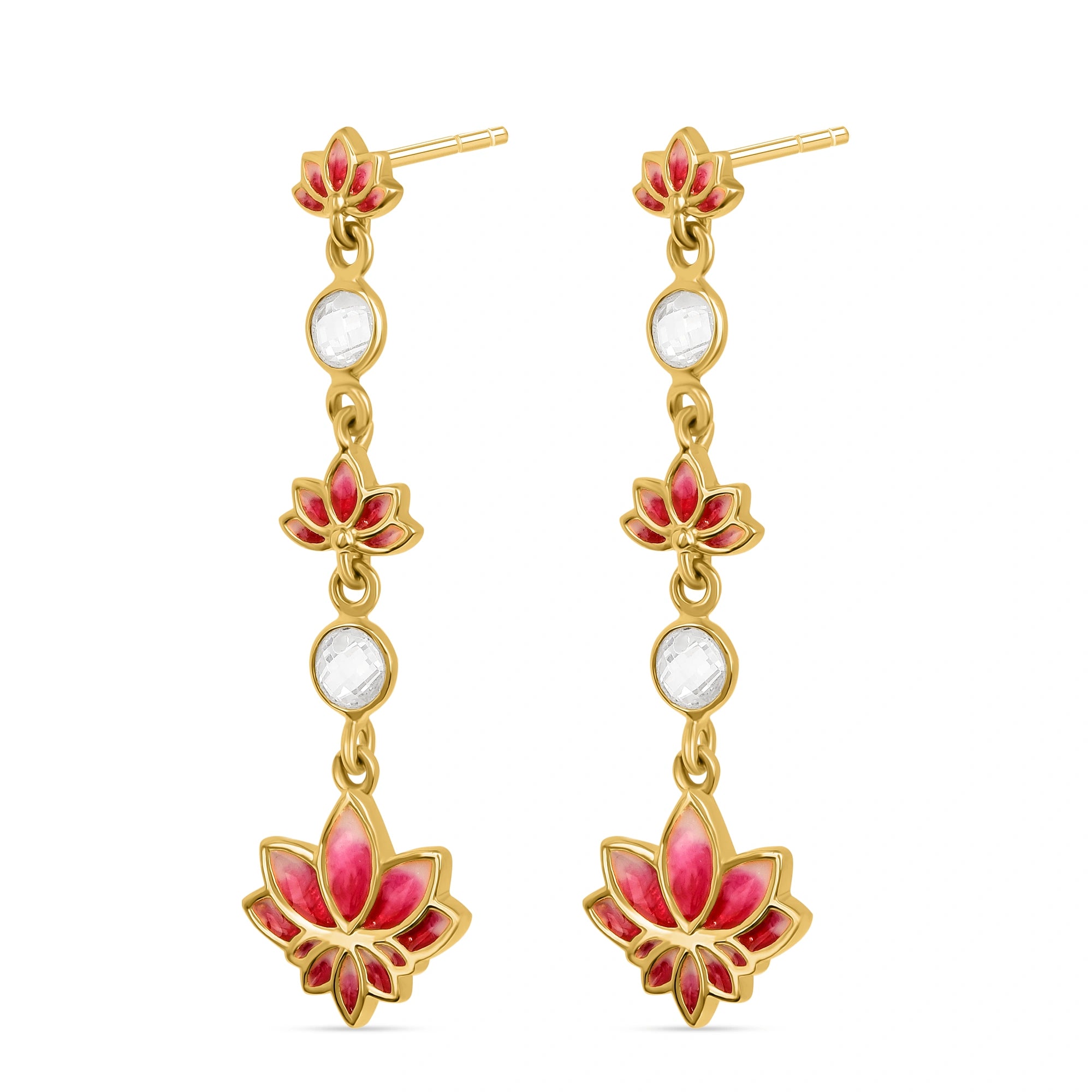 Shop Padma Lotus 925 Silver Earrings