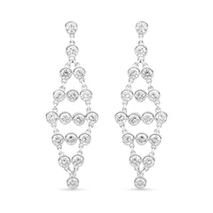 Dilruba Chandelier Earrings in 925 Silver