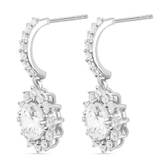 Roovi Dream Girl 925 Silver Dangler Earrings with AD