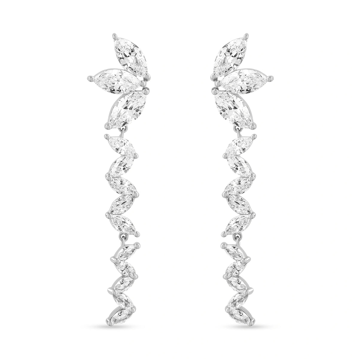 Moonlight Partywear Earrings in 925 Silver