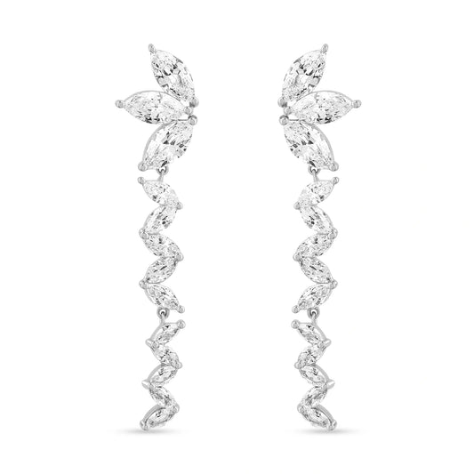 Moonlight Partywear Earrings in 925 Silver