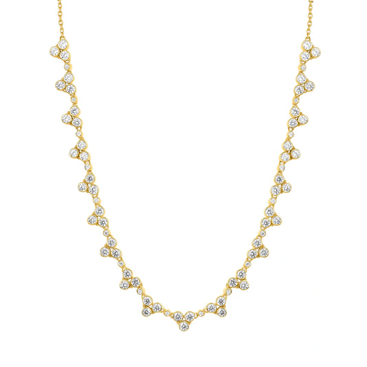 Noor Necklace in 925 Silver with 22kt Gold Plated