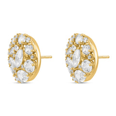 Myra 925 Silver American Diamond Studs