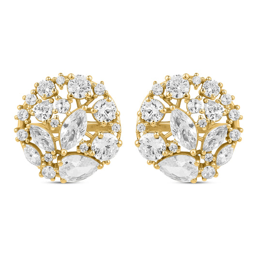 Myra 925 Silver American Diamond Studs