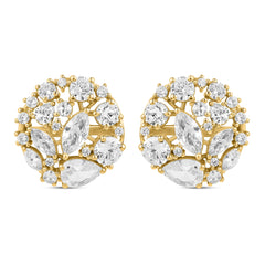 Myra 925 Silver American Diamond Studs