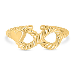 Infinity Ring in 925 Sterling Silver