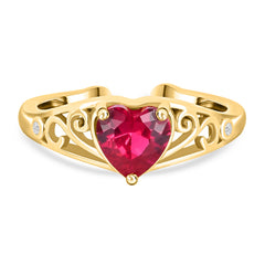 Forever Kind of Love Ring in 925 Silver with American Diamonds