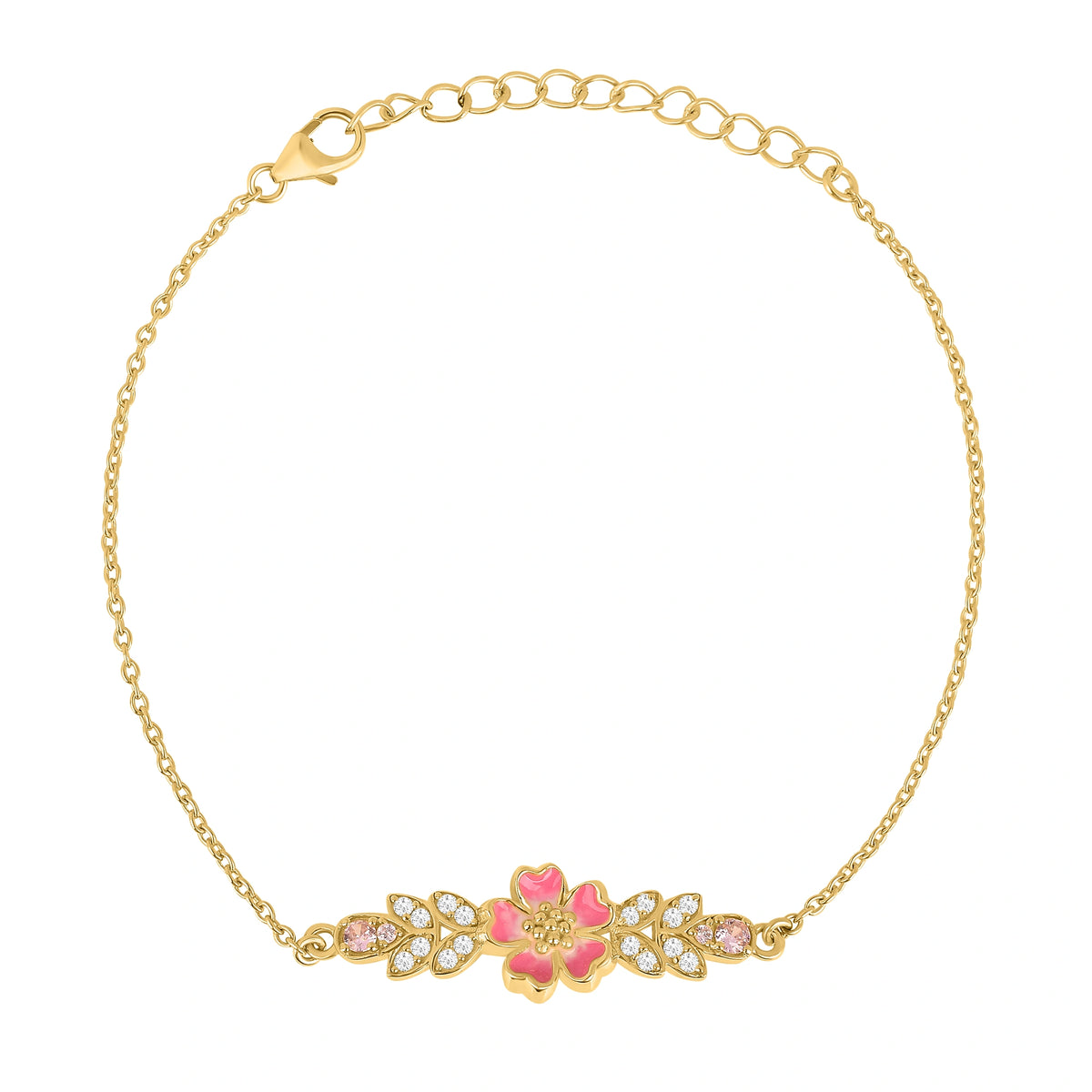 Gulabi Blush Bracelet in 925 Silver with 22kt Gold Plated