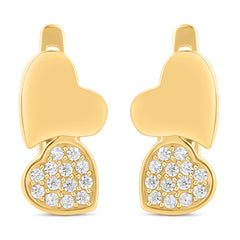 My Heart Will Go On 925 Silver Hoops