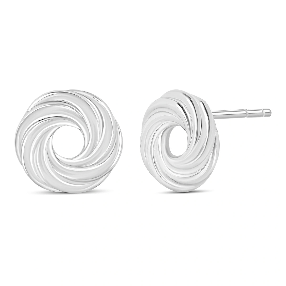 Roovi Classic Diva Everyday Round Studs in 925 Silver