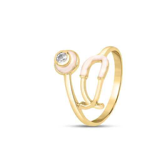 Roovi 925 Silver Stetho Ring for Doctors I Gifts For Women/Girls