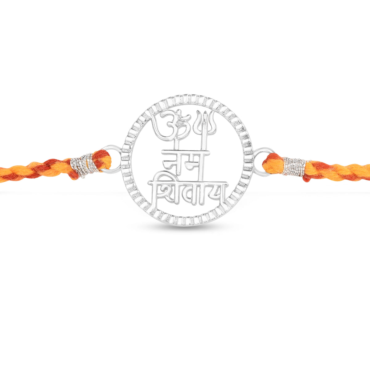 Roovi 925 Silver Om Namah Shivay Rakhi For Brother
