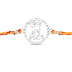 Roovi 925 Silver Om Namah Shivay Rakhi For Brother